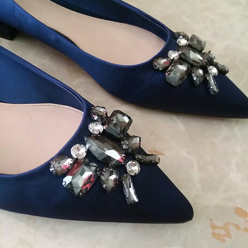 Zara embellished flats